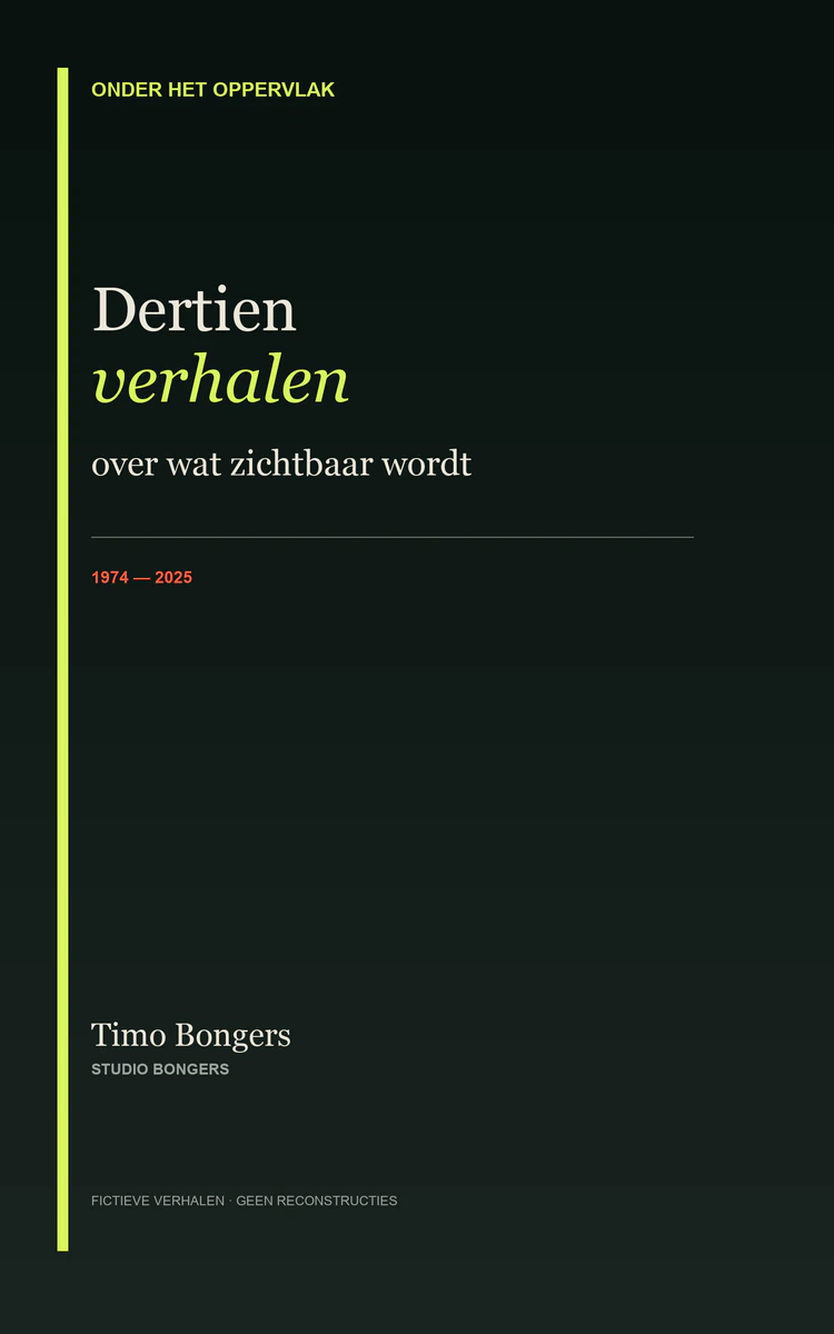 Omslag van Onder Het Oppervlak, dertien verhalen over wat zichtbaar wordt